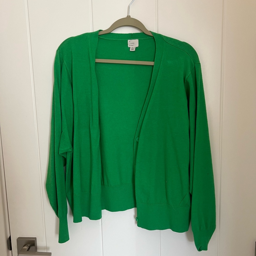 Green Cardigan